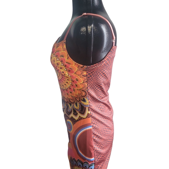 Colorful Mandala Print Dress Sz.XL - Picture 5 of 7